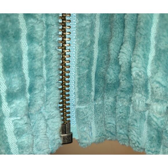 Woolrich Corduroy Jacket Women's S Aquifer Aqua Blue Wide Wale Pockets Zip Up - Picture 6 of 16